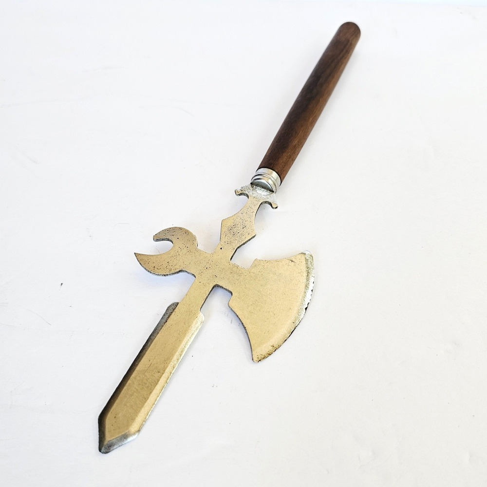 Vintage Japan Halberd Battle Axe Letter Opener Bottle‎ Opener Medieval Gothic